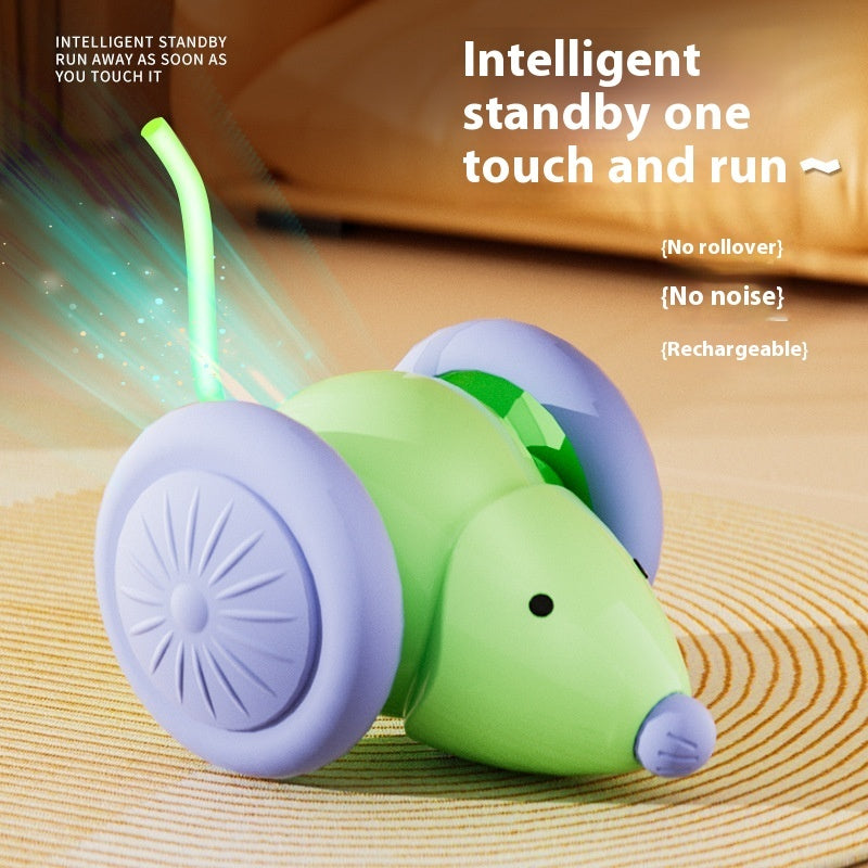 Jouets interactifs pour chats, souris électrique, voiture – Teaser automatique avec évitement intelligent des obstacles, produits pour animaux de compagnie