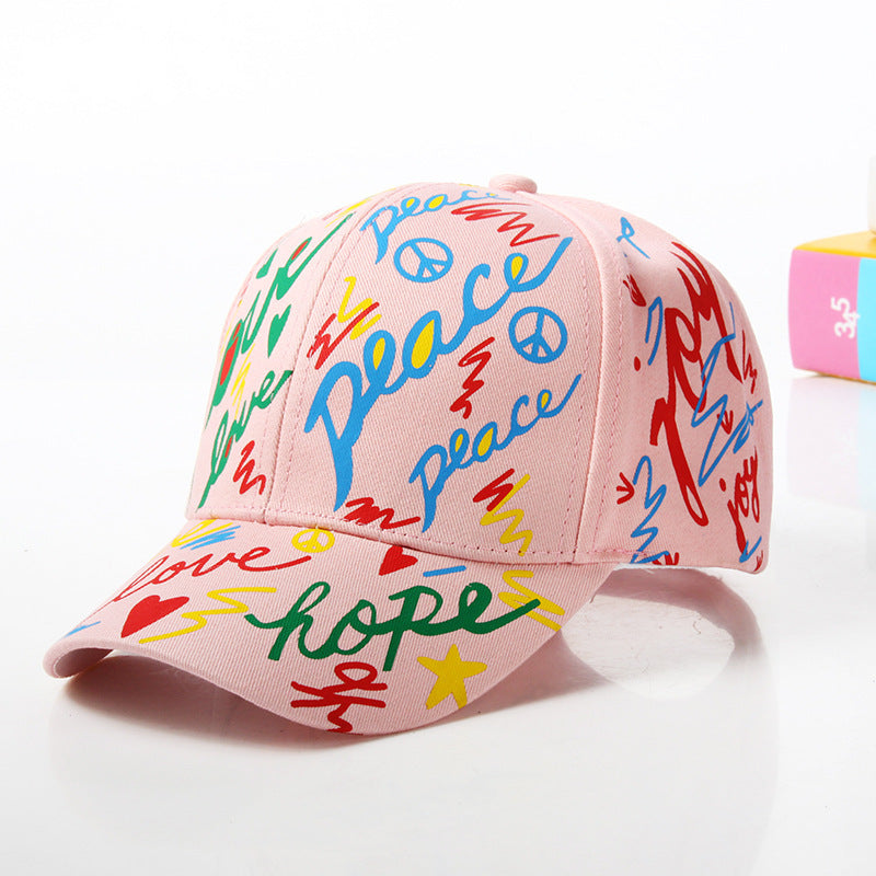 Casquette de baseball décontractée à motif graffiti