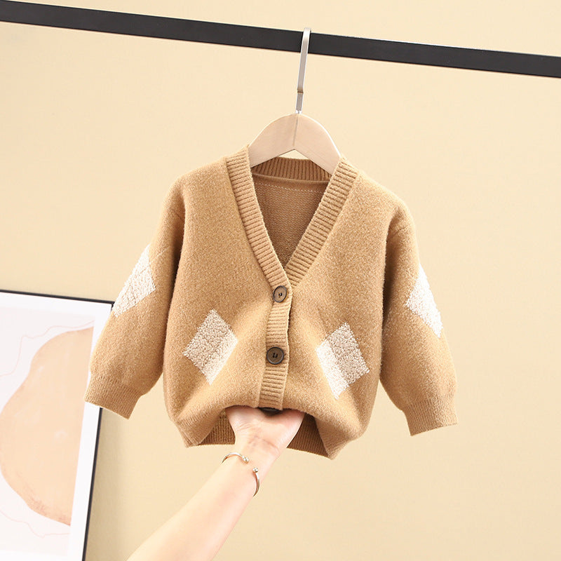 Cardigan enfant en laine cristal