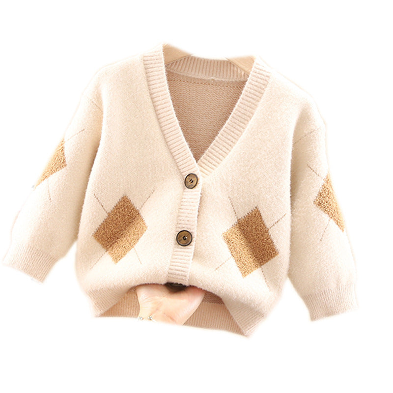 Cardigan enfant en laine cristal