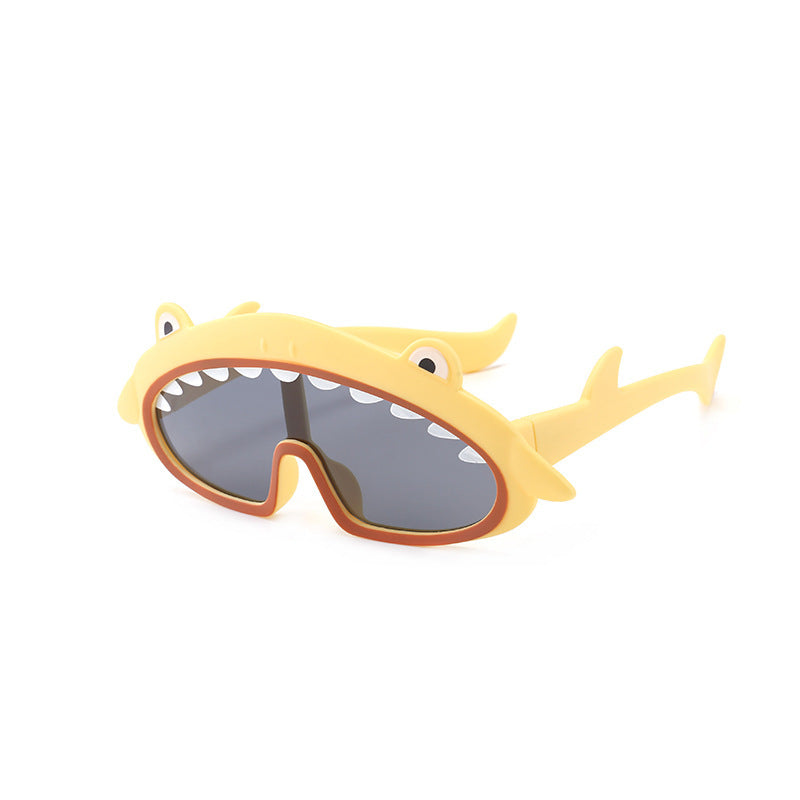 Lunettes de soleil en silicone pour enfants, motif dessin animé