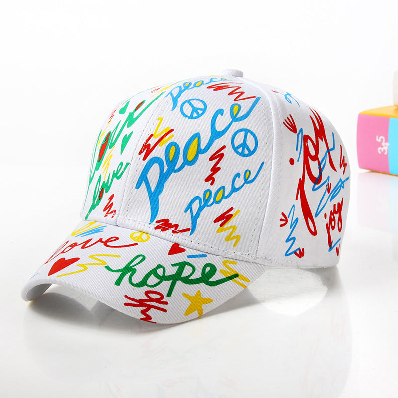 Casquette de baseball décontractée à motif graffiti