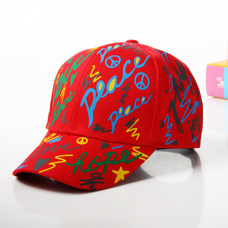 Casquette de baseball décontractée à motif graffiti