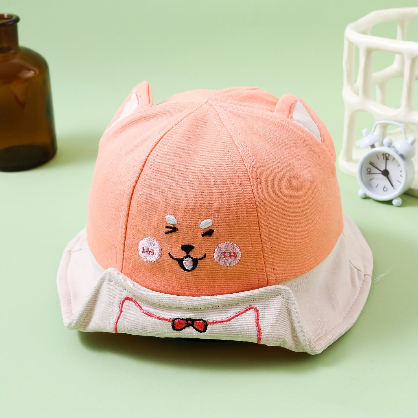 Chapeau de pêcheur mignon pour bébé, motif dessin animé