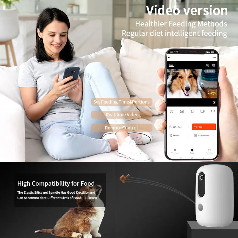 Distributeur automatique de nourriture quantitative intelligent pour animaux de compagnie