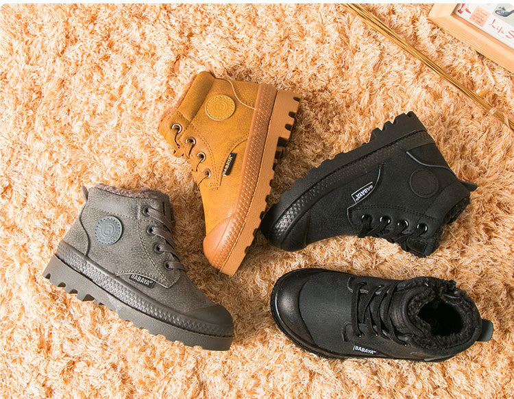 Chaussures Martin en coton pour enfants, hiver