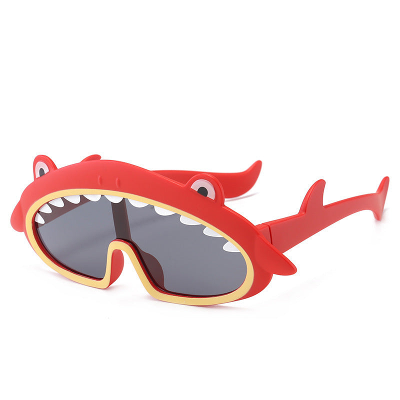 Lunettes de soleil en silicone pour enfants, motif dessin animé