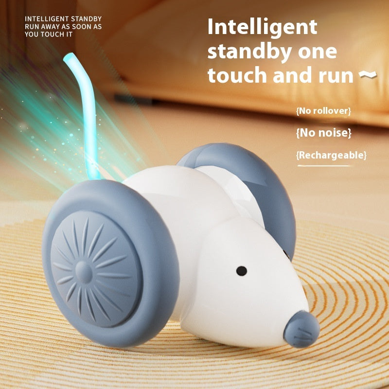 Jouets interactifs pour chats, souris électrique, voiture – Teaser automatique avec évitement intelligent des obstacles, produits pour animaux de compagnie