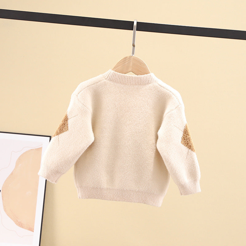 Cardigan enfant en laine cristal