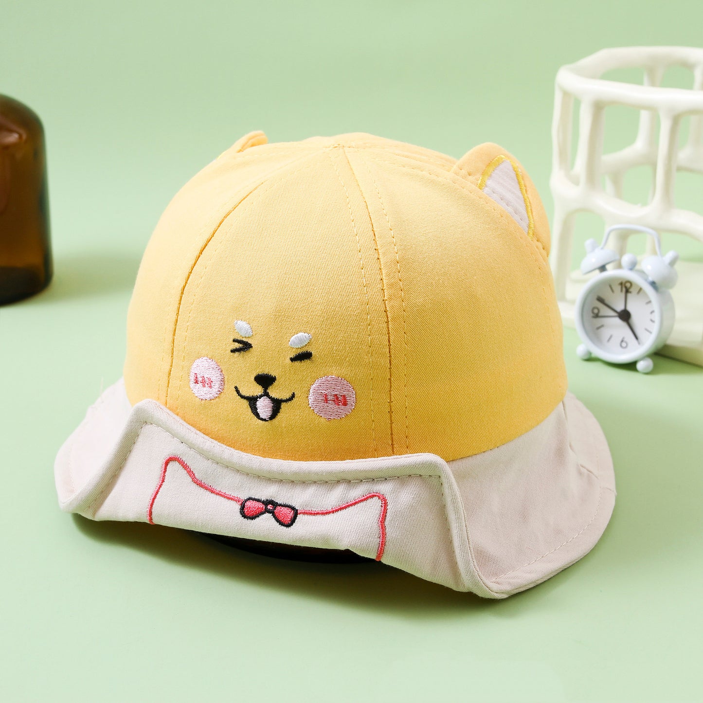 Chapeau de pêcheur mignon pour bébé, motif dessin animé