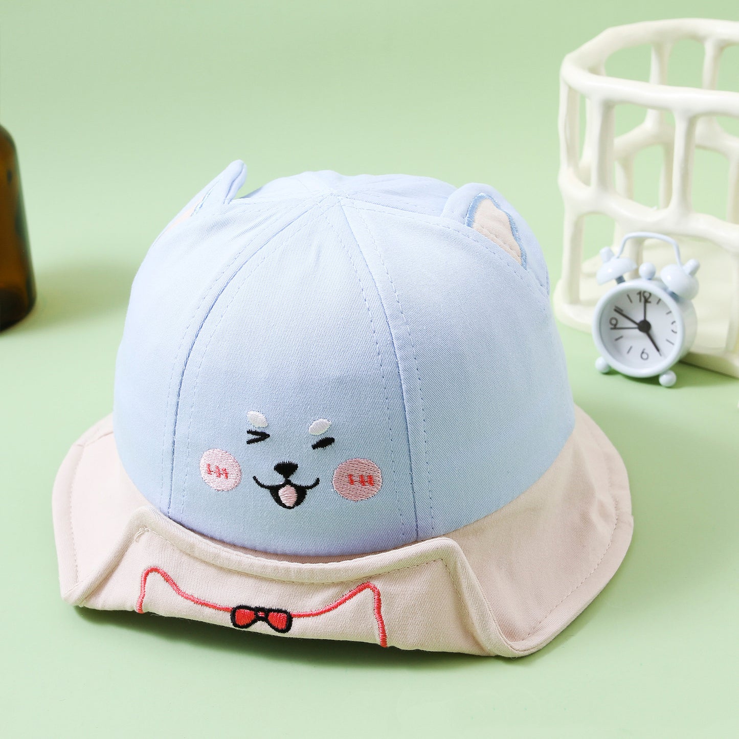 Chapeau de pêcheur mignon pour bébé, motif dessin animé