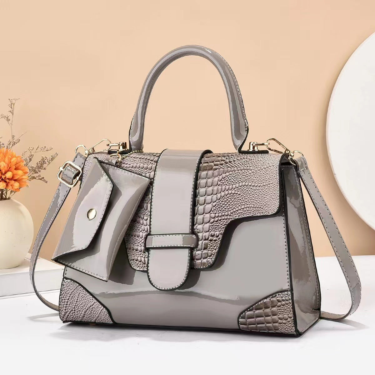 Sac messager à bandoulière grande capacité pour femme