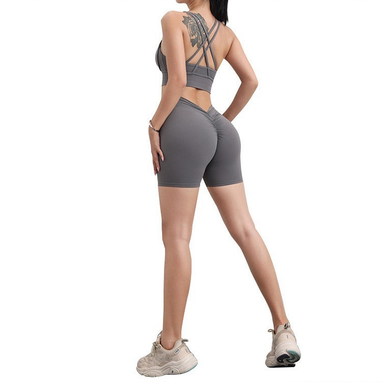Short de yoga à séchage rapide pour femme
