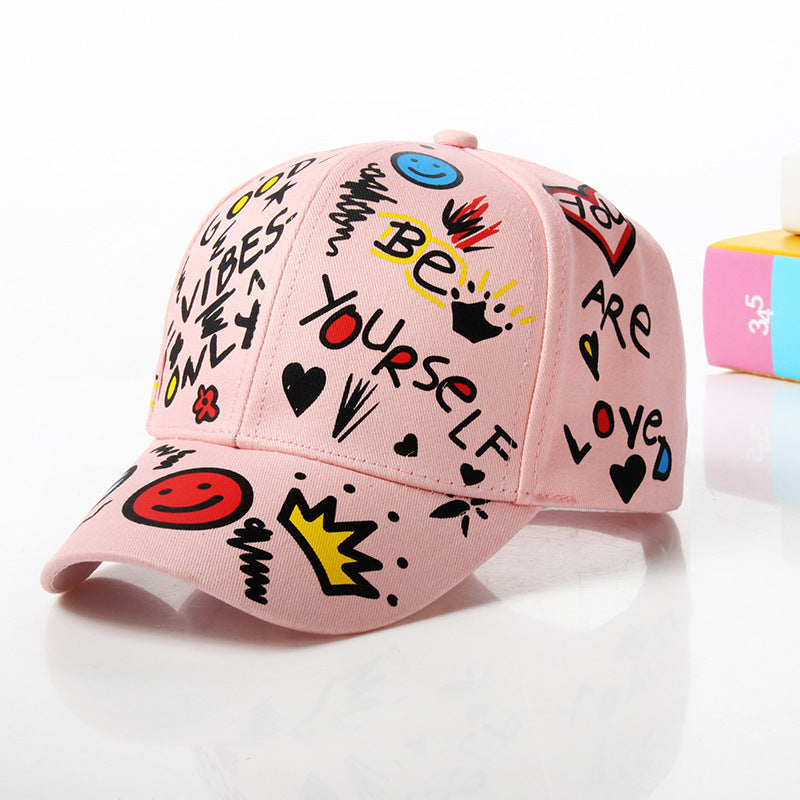 Casquette de baseball décontractée à motif graffiti