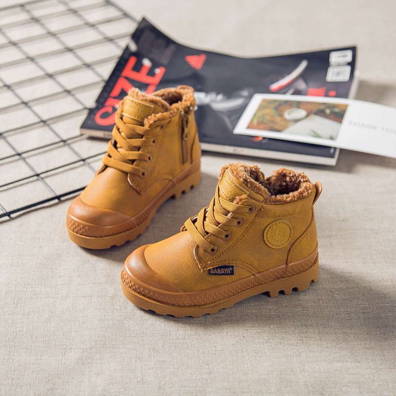 Chaussures Martin en coton pour enfants, hiver