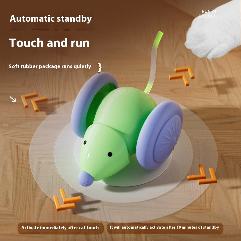 Jouets interactifs pour chats, souris électrique, voiture – Teaser automatique avec évitement intelligent des obstacles, produits pour animaux de compagnie