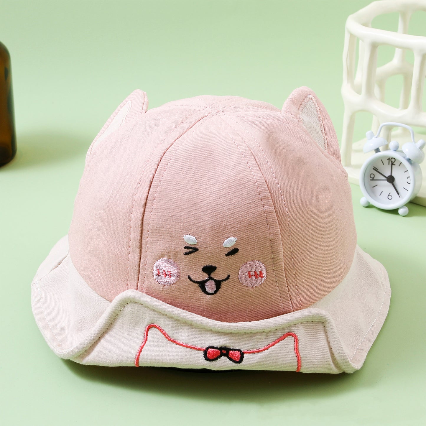 Chapeau de pêcheur mignon pour bébé, motif dessin animé