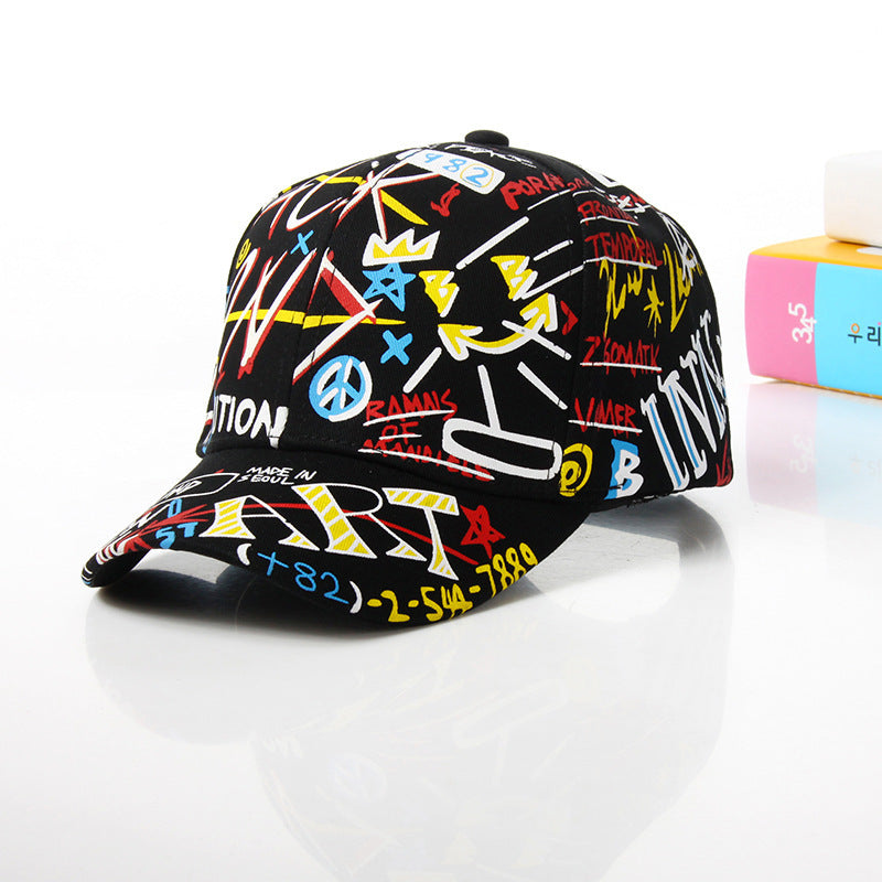 Casquette de baseball décontractée à motif graffiti