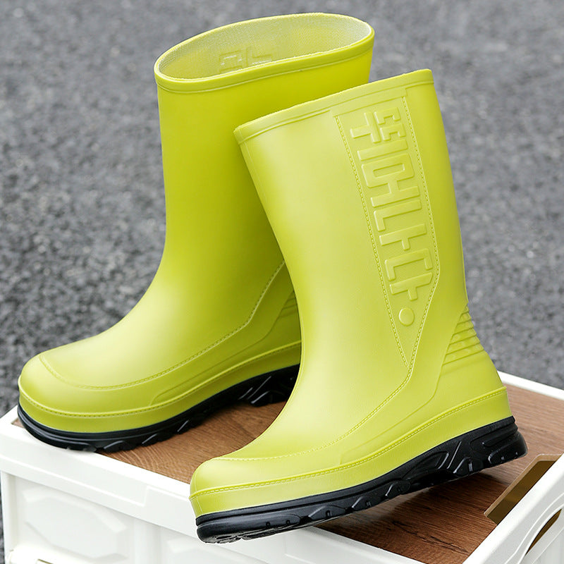 Bottes de pluie antidérapantes pour femmes