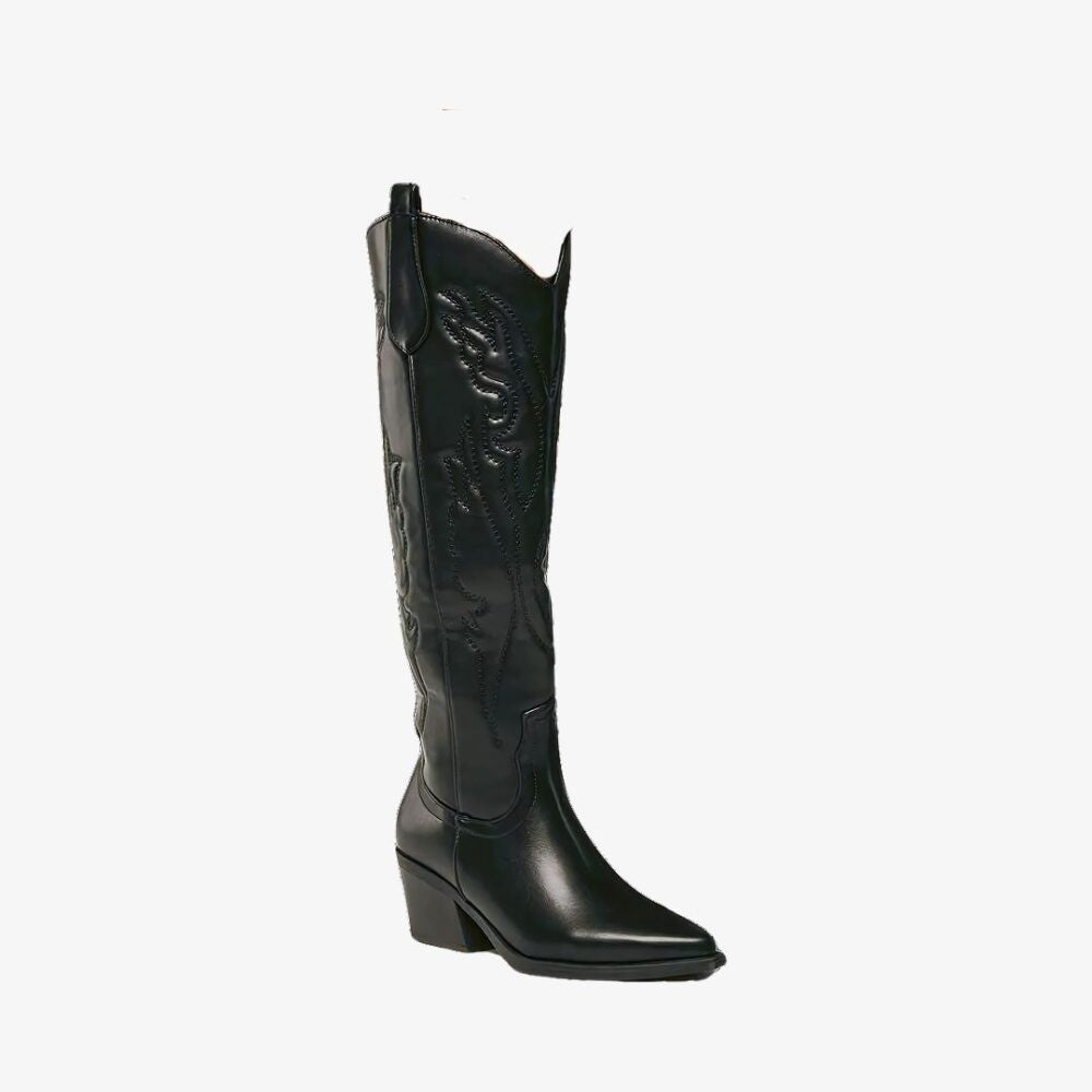 Women's Fashion Embroidered Pointed High Heel Cowboy Boot