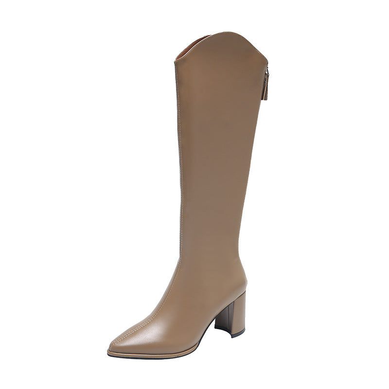 Fashion Personality Pointed Toe Long Boots Women