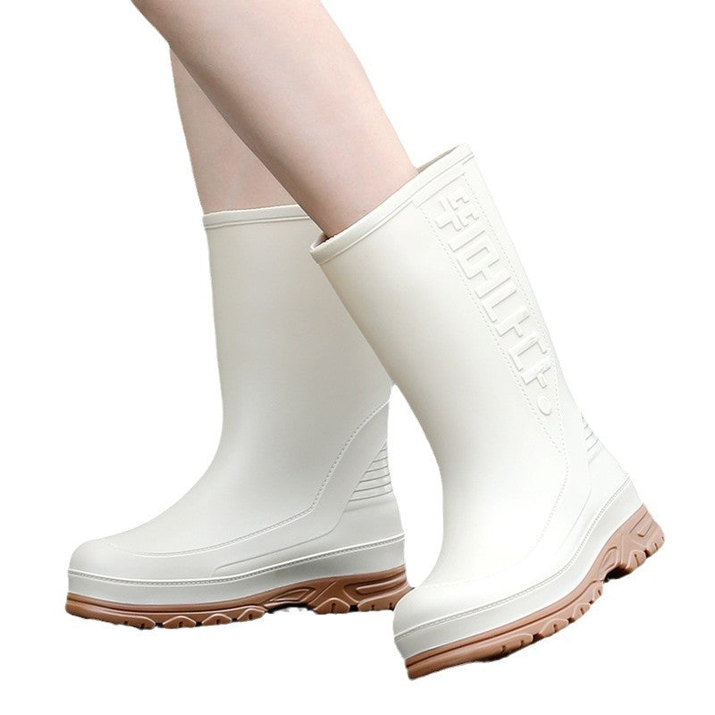 Bottes de pluie antidérapantes pour femmes