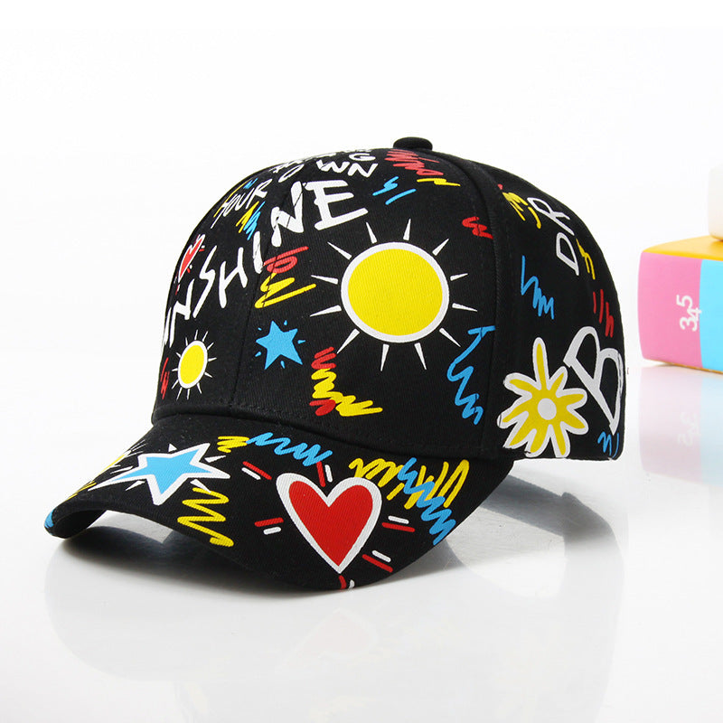 Casquette de baseball décontractée à motif graffiti