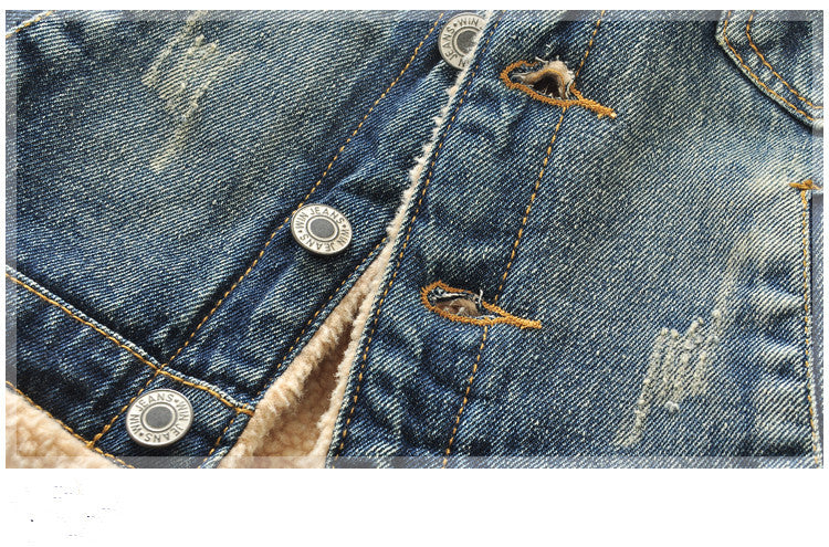 Veste épaisse à col en fourrure pour bébé, style coréen, 4 pièces