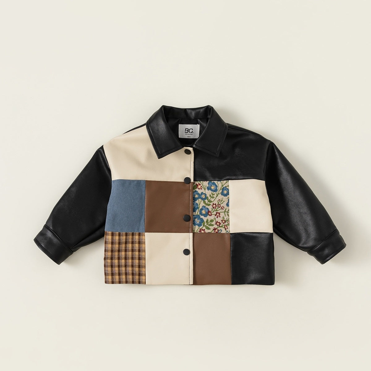 Manteau en cuir épais pour bébé, automne et hiver, pour garçon