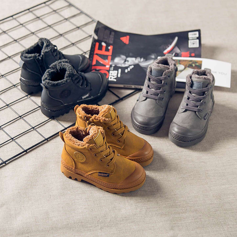 Chaussures Martin en coton pour enfants, hiver