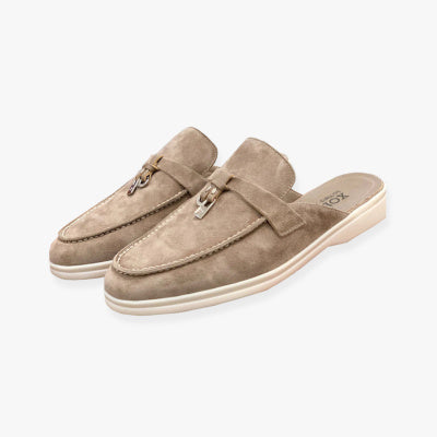 Chaussons légers à bout fermé, chaussures plates décontractées de grande taille