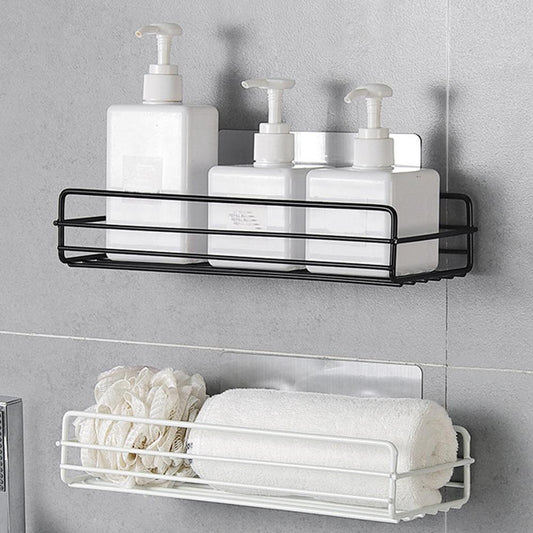 Étagère de salle de bain sans perforation