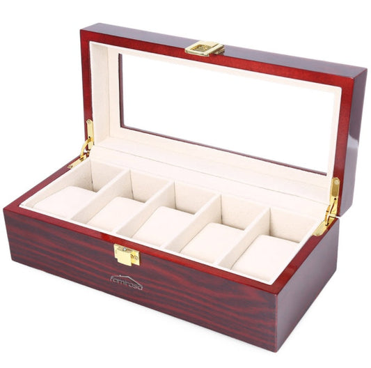 Boîte de rangement pour montres en PU