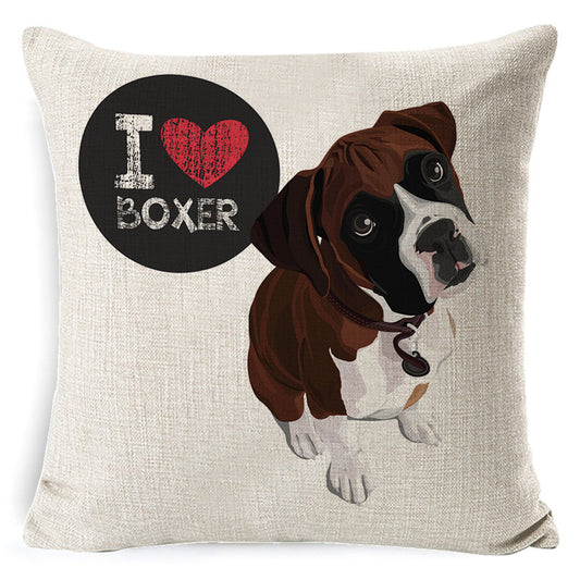 Coussin de dessin animé de chien