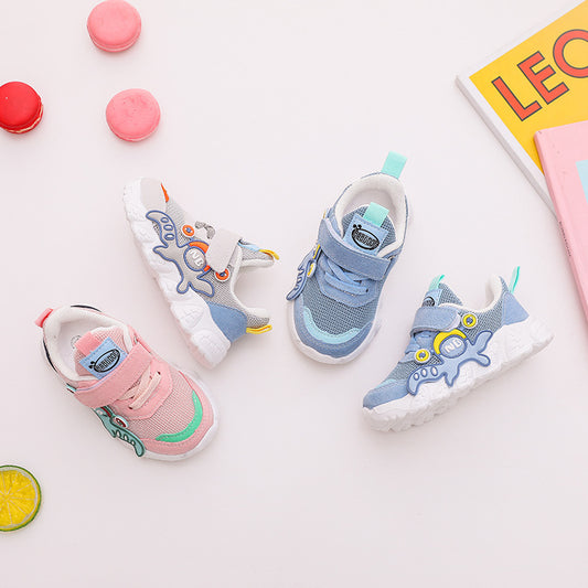 Chaussures bébé neuves, baskets à semelle souple, chaussures en filet respirant