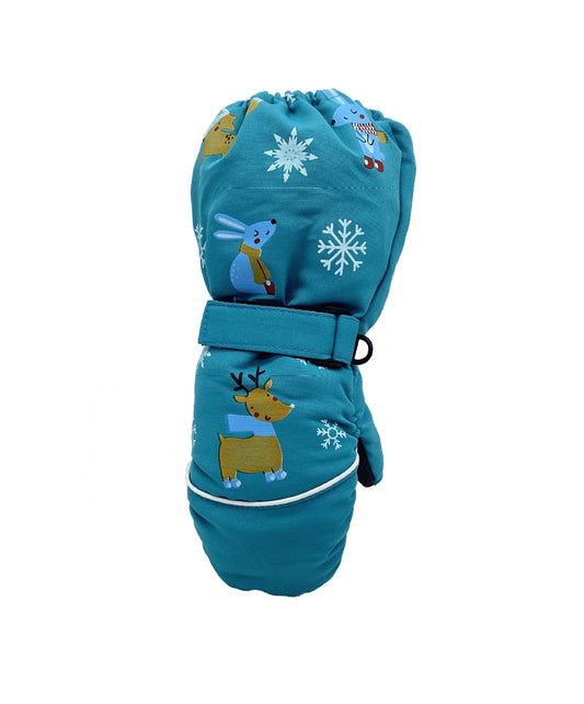 Gants de ski épais pour enfants, imprimés cerfs et lapins, motif dessin animé, nouvelle collection hiver