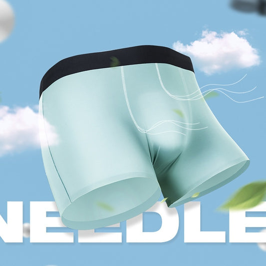 Sous-vêtements sans couture pour hommes, boxers une pièce ultra-fins en U convexe