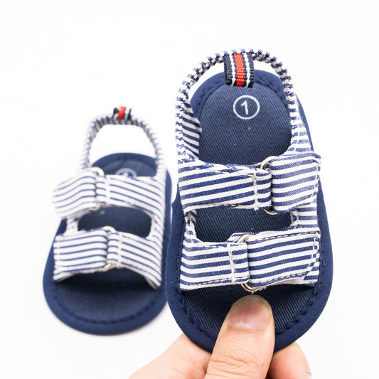 Sandales rayées pour bébé de 0 à 1 an, chaussures pour bébé, chaussures pour tout-petits, chaussures pour bébé, livraison directe