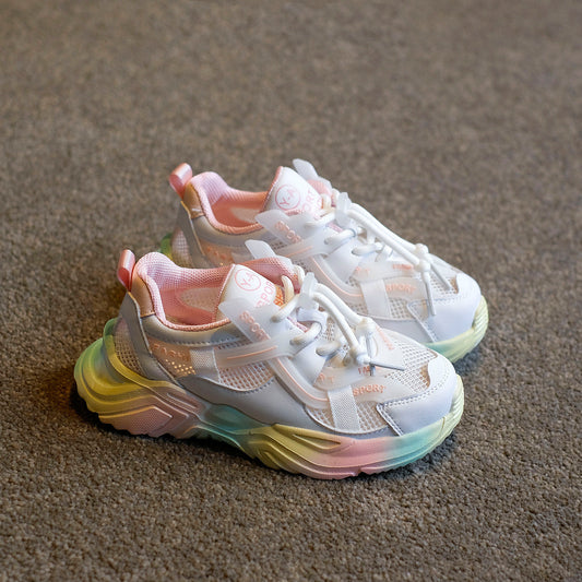 Chaussures de sport légères en maille creuse pour garçons et filles