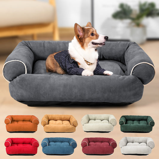 Canapé-lit pour chien, sac de couchage, niche, chat, chiot, niche, maison pour animaux de compagnie, lits chauds d'hiver, coussin
