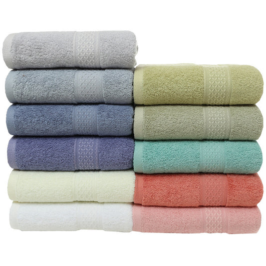Serviette de bain unie en pur coton