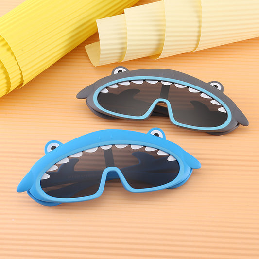 Lunettes de soleil en silicone pour enfants, motif dessin animé