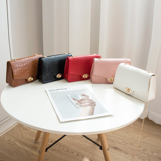 Sac à bandoulière décontracté à motif pierre pour femme