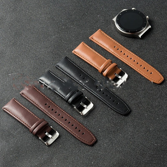 Montre en cuir 22 mm, accessoires, bracelet en cuir de vache