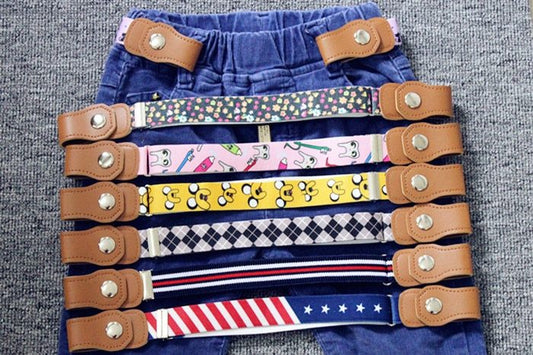 Ceinture élastique anti-déduction pour enfants, nouvelle collection tendance pour filles et garçons, ceinture essentielle pour jeans de chambre d'enfant 