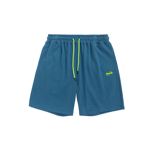 Short extensible à cordon de serrage fluo