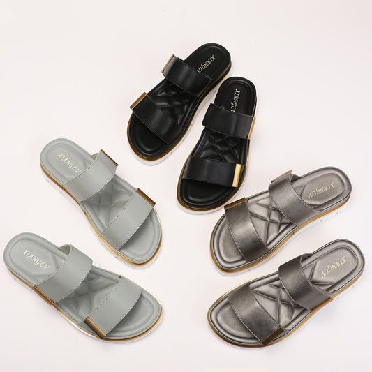 Chaussons à plateforme Velcro Fashion Femme