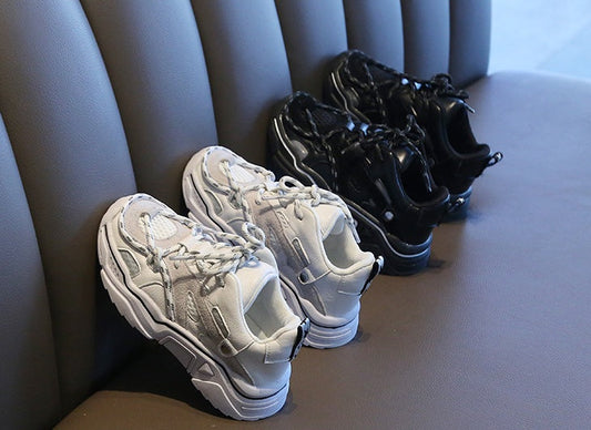 Chaussures de sport pour bébé homme, chaussures brillantes parent-enfant 
