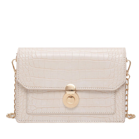 Sac bandoulière en PU à motif pierre pour femme