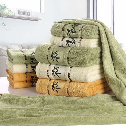 Serviette de bain en fibre de charbon de bambou